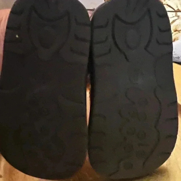 LITTLE GIRLS SCRIBBLES BROWN PATENT:RHINESTONE SZ 8 - Picture 5 of 9